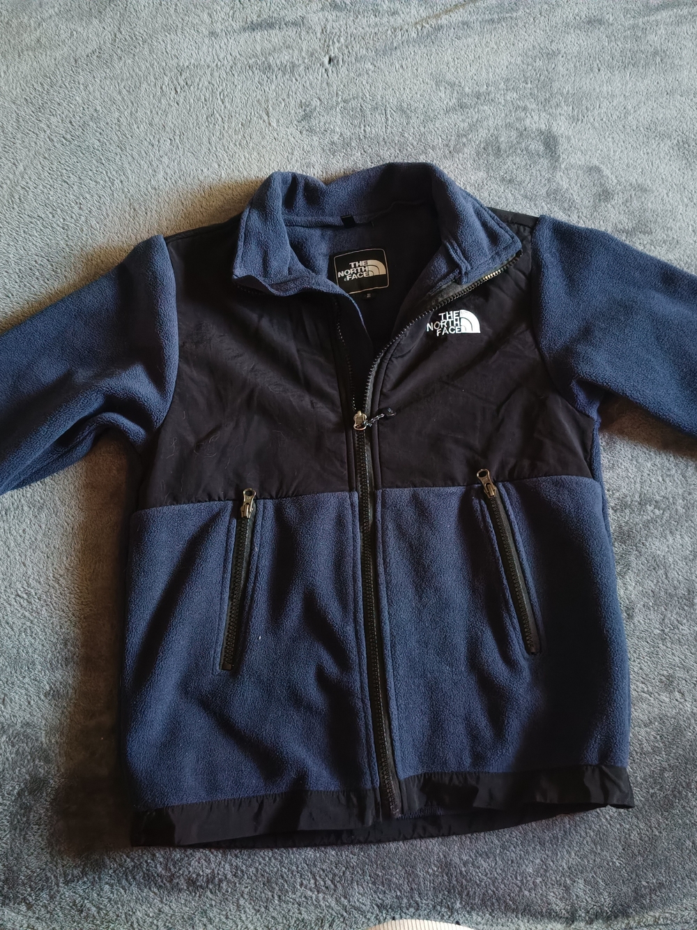 The North Face Navy and Black Fleece Jacket